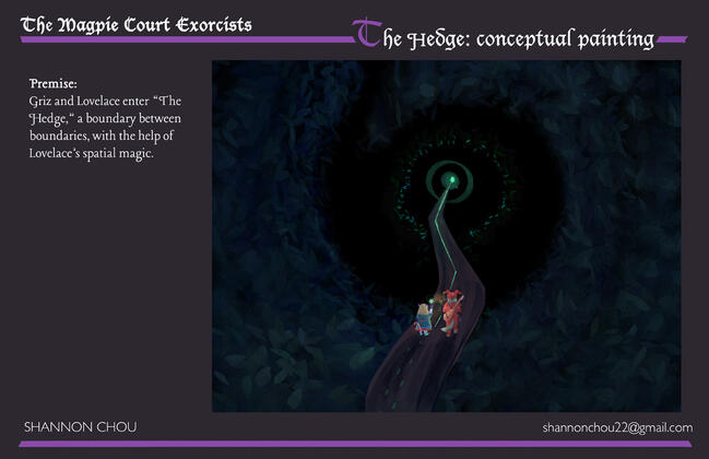 The Magpie Court Exorcists: &quot;The Hedge&quot; Narrative Illustration